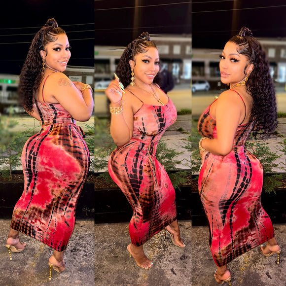 Multi Colored Tye Dye Dress