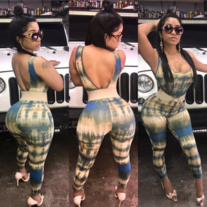 Bluish/Nude Bodysuit (Belt Not Included)