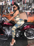 Bluish/Nude Bodysuit (Belt Not Included)