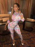Pink Colorful Bodysuit