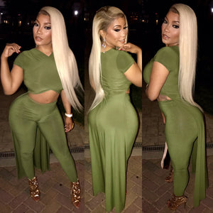Olive Green 2 Piece Set