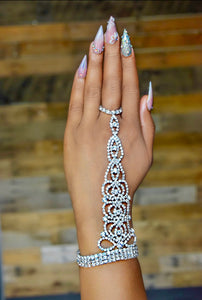 Silver Rhinestone Arm/Ring Jewelry