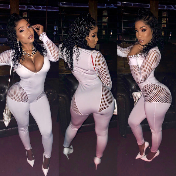 Ms Diva White Bodysuit