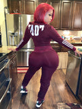 Cranberry 2 piece “Love”  joggers set