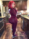 Cranberry 2 piece “Love”  joggers set
