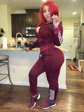 Cranberry 2 piece “Love”  joggers set