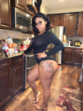 Black snap crotch Sleepwear