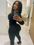 Black knitted Sweater 2 Piece Set