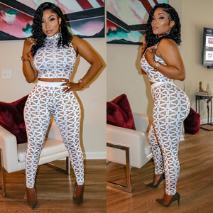 2 Piece Crystal Set “High Waist”