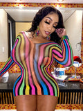 Ms. Rainbow “WITH” earrings and bracelet