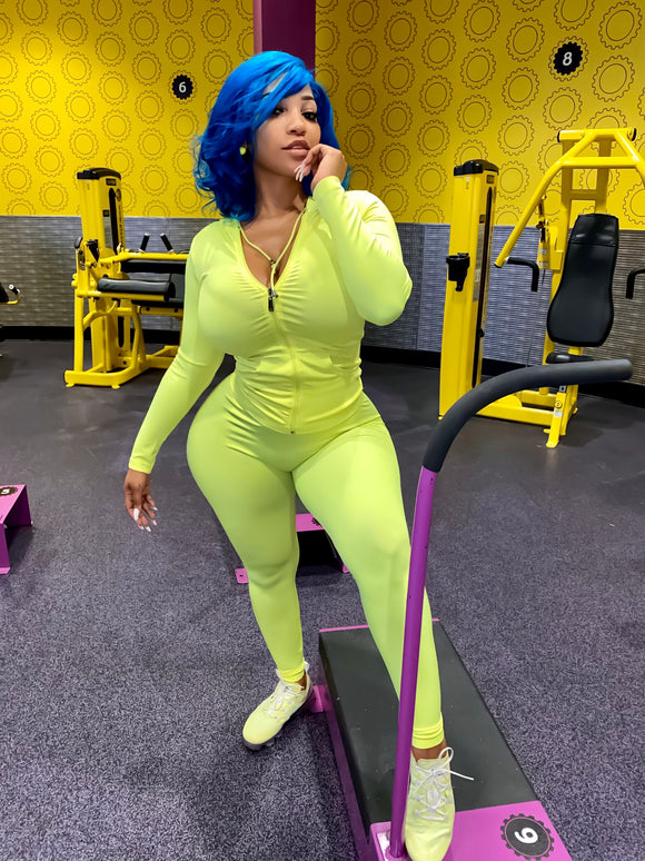 Ms neon 2 piece workout set