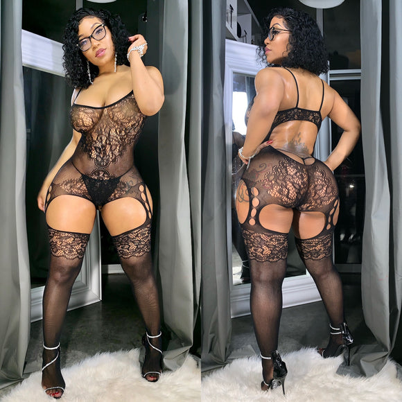 Ms. Relentless (crotchless) “easy access” Thongs not included