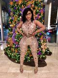 Gold Sequin Bodysuit “High Quality”