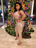 Gold Sequin Bodysuit “High Quality”