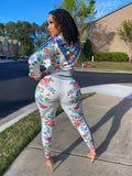 2 Piece Floral Set