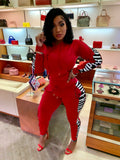 Red Supreme 2 piece joggers set