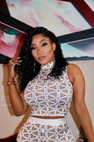 2 Piece Crystal Set “High Waist”