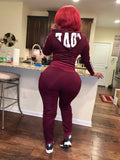 Cranberry 2 piece “Love”  joggers set