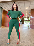 Green/Red Joggers Set