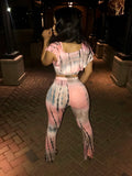 Peachy Pink 2 Piece Tye Dye Set