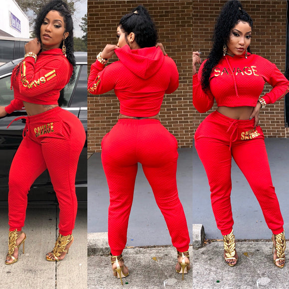 2 Piece Red 