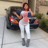 Lite Blue Slitted Jeans (NO TOP)