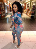 Teal Colorful 2 piece set "High Quality" TOP ONLY BOTTOMS NOT INCLUDED